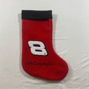 Dale Earnhardt Christmas Stocking NASCAR Red #8 plaid black white interior